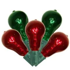10ct. Red & Green PS50 Edison String Lights
