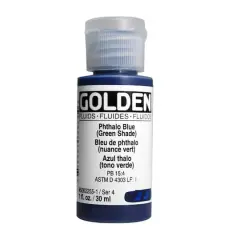 Golden&reg; 1oz. Fluid Acrylics Phthalo Blue (Green Shade)