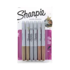 Sharpie&reg; Metallic Permanent Marker, 6 Count