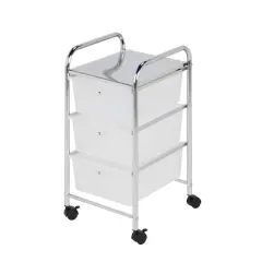 Honey Can Do 3 Drawer Plastic Storage Cart