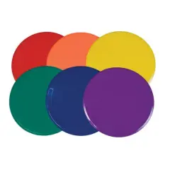 Champion Sports 12&rdquo; Assorted Color Extra Large Poly Spot Market Set, 6 Pack