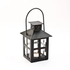 Kate Aspen&reg; 4.7" Black Lantern with Soy Tea Light, 6ct.