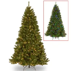 7.5 ft. Pre-Lit North Valley Spruce Artificial Christmas Tree, PowerConnect&trade; Dual Color&reg; LED Lights