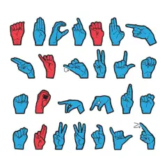 WonderFoam&reg; Magnetic Sign Language Letters
