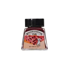 Winsor & Newton&reg; Drawing Ink, 14mL Brick Red