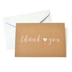 Kraft Thank You Cards & Envelopes By Celebrate It&trade;