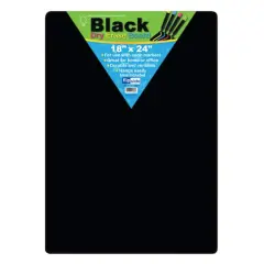 Flipside Black Dry Erase Board, 18" x 24"