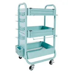 Gramercy Rolling Cart by Simply Tidy&trade; Teal