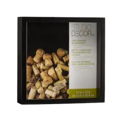 12" x 12" Black Top-Loading Shadow Box by Studio D&eacute;cor&reg;