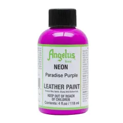 Angelus&reg; Neon Leather Paint, 4oz. Paradise Purple