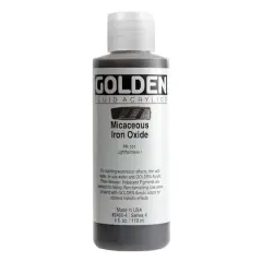 Golden&reg; Iridescent Fluid Acrylics, 4oz. Micaceous Iron Oxide