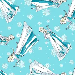 Disney&reg; Sketch Elsa Blue Quilting Cotton Fabric