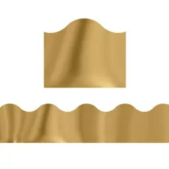 Terrific Trimmers&reg; Gold Metallic Scalloped Borders, 195ft.