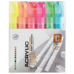 Montana Fine Acrylic Marker Set, 12 Color Set C