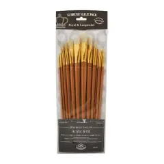 Royal & Langnickel&reg; Zip N' Close Bone Taklon Brush Set