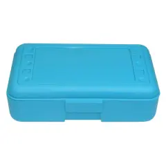 Plastic Pencil Box Turquoise