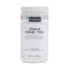 DIY Home Chalk Distressing Paint by ArtMinds&reg;, 16oz. Simply White