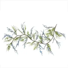 5ft. Green & Blue Mixed Berry & Spring Floral Garland