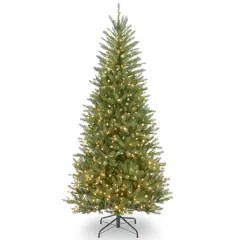6.5 ft. Pre-Lit Dunhill&reg; Fir Slim Artificial Christmas Tree, Clear Lights