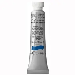 Winsor & Newton&reg; Professional Water Colour&trade; Paint, 5mL Phthalo Turquoise