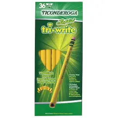 Ticonderoga&reg; Laddie&reg; Tri-Write&trade; Intermediate Size No. 2 Pencils with Eraser, 36 Pack