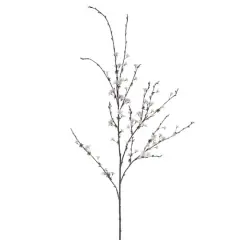 White Blush Cherry Blossom Stem
