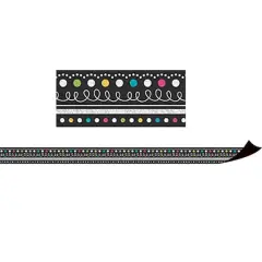 Teacher Created Resources Chalkboard Brights Magnetic Borders, 24ft.