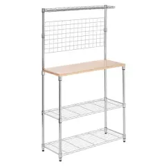Honey Can Do 2-Shelf Chrome Urban Baker's Rack