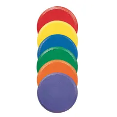 Champion Sports 9" Assorted Color Rounded Edge Foam Discs Set