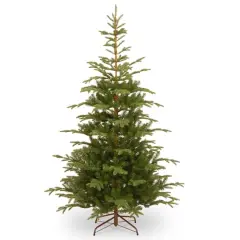 7.5ft. Unlit Feel Real&reg; Hinged Norwegian Spruce Slim Artificial Christmas Tree