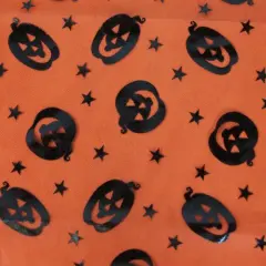 Halloween Pumpkin and Stars Table Cloth, 55" x 47"