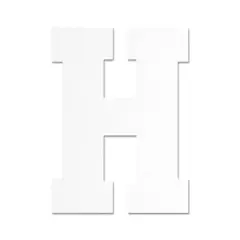 13" White MDF Uppercase Letter by Make Market&reg; H