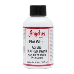 Angelus&reg; Acrylic Leather Paint, 4oz. Flat White