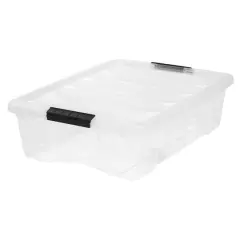 Iris&reg; Stack & Pull&trade; Clear 26 Qt Box, 6 Pack