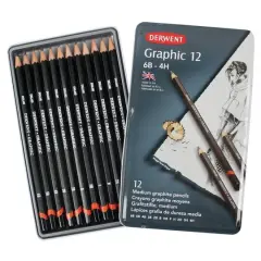 Derwent&reg; Medium Graphic 12 Pencil Set