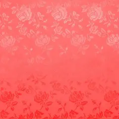 Coral Jacquard Satin