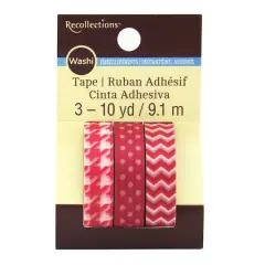 Red Print Washi Tape Set by Recollections&trade;