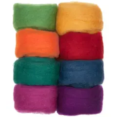 Dimensions&reg; Needle Felting Wool Rovings, Rainbow