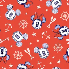 Disney Aye Aye Mickey And Minnie Multi Quilting Cotton Fabric