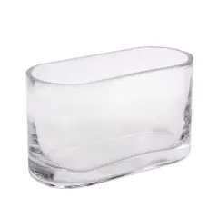 6.9" Oval Glass Vase by Ashland&reg;