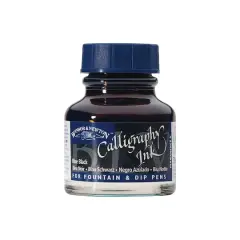 Winsor & Newton&reg; Calligraphy Ink, 30mL Blue Black
