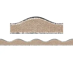 Ashley Productions Burlap Scribble Magnetic Borders, 72ft.