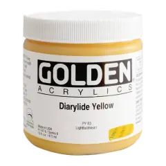 Golden&reg; Heavy Body Acrylic Paint, 16oz. Diarylide Yellow