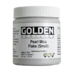 Golden&reg; Heavy Body Iridescent Acrylics 4oz. Pearl Mica Flake (Small)