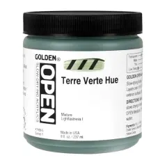 Golden&reg; OPEN&trade; Slow Drying Acrylics, 8oz. Terre Verte Hue