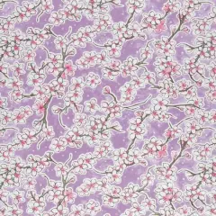 Lilac Cherry Blossoms Oilcloth