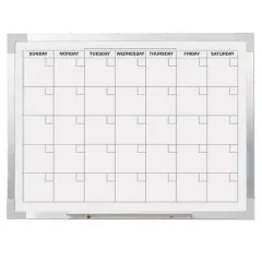 Aluminum Framed Magnetic Calendar Board, 18" x 24"