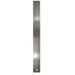 Stainless Steel 12" Ruler, Pack of 12