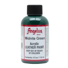 Angelus&reg; Acrylic Leather Paint, 4oz. Midnight Green