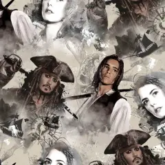 Disney&reg; Tan The Sea Rules All Quilting Cotton Fabric